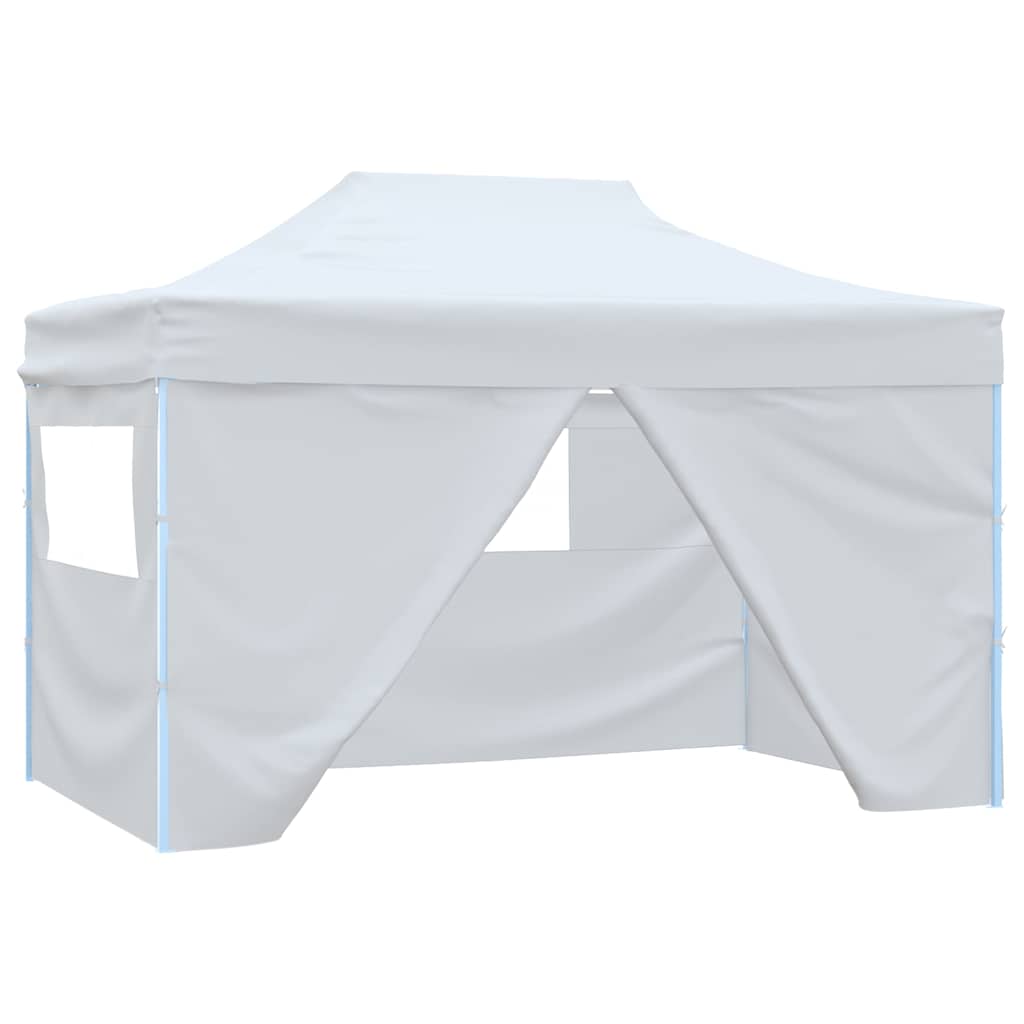 Gazebo 3x4.5m Pop Up 4 Sidewalls White Folding Party Tent Marquee Waterproof 291