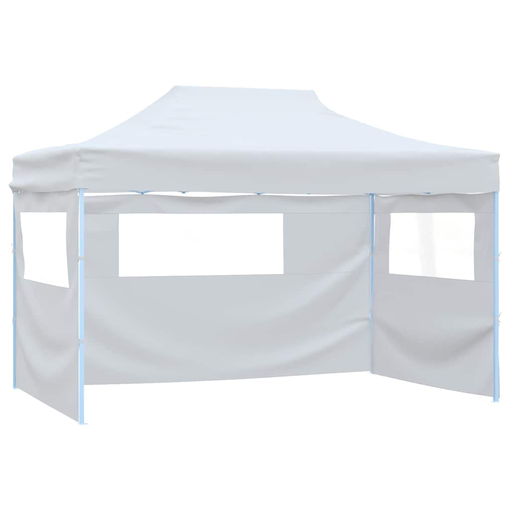 Gazebo 3x4.5m Pop Up 4 Sidewalls White Folding Party Tent Marquee Waterproof 291