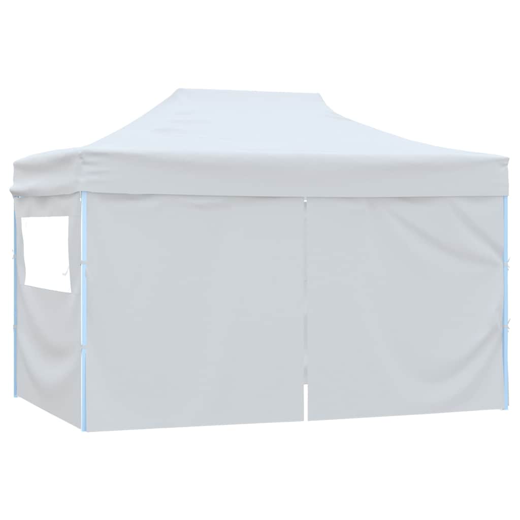 Gazebo 3x4.5m Pop Up 4 Sidewalls White Folding Party Tent Marquee Waterproof 291