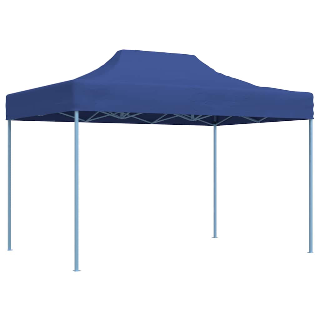 Gazebo Professional Folding Party Tent 3x4m Blue Steel Pop Up Marquee Waterproof
