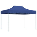 Gazebo Professional Folding Party Tent 3x4m Blue Steel Pop Up Marquee Waterproof