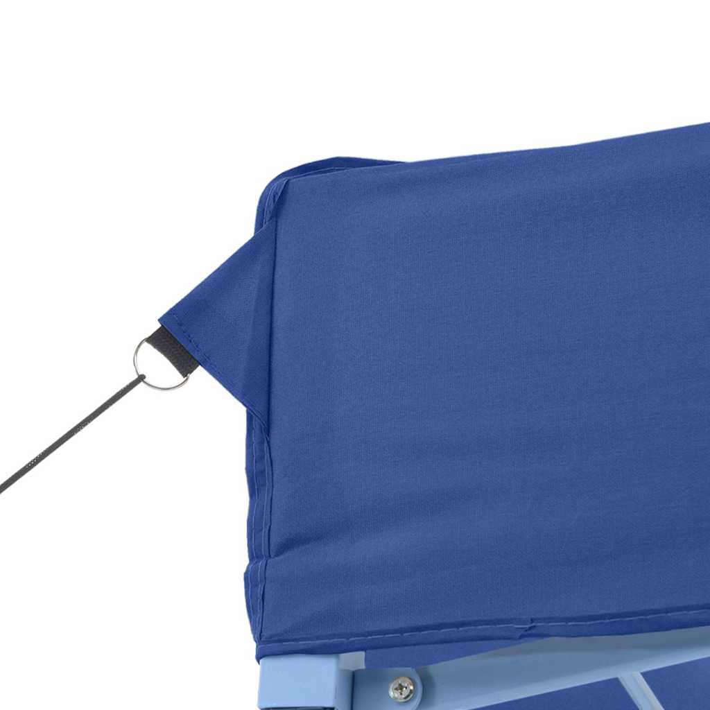 Gazebo Professional Folding Party Tent 3x4m Blue Steel Pop Up Marquee Waterproof