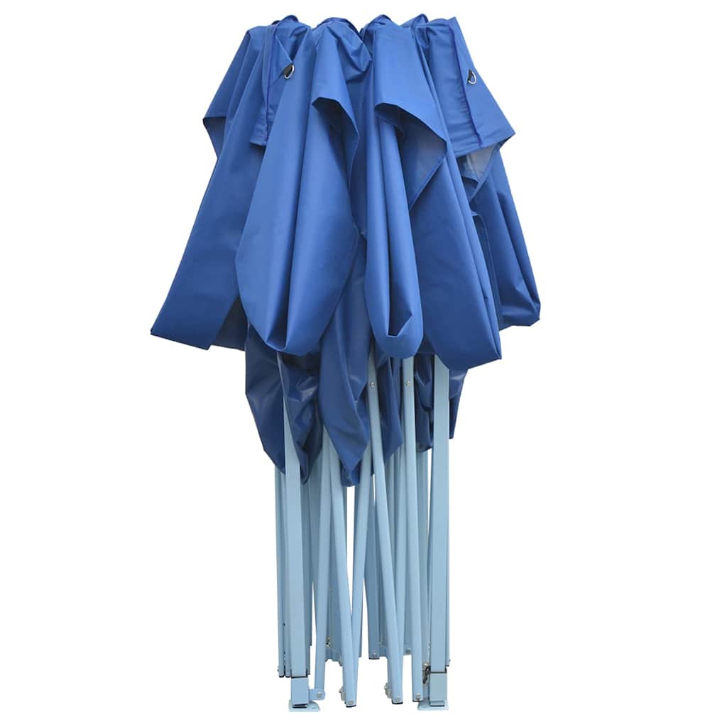 Gazebo Professional Folding Party Tent 3x4m Blue Steel Pop Up Marquee Waterproof
