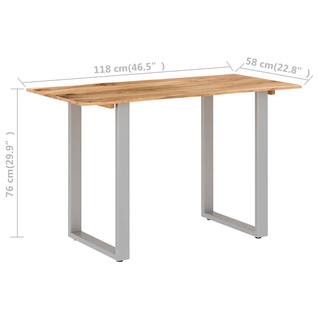 Dining Table Solid Acacia Wood