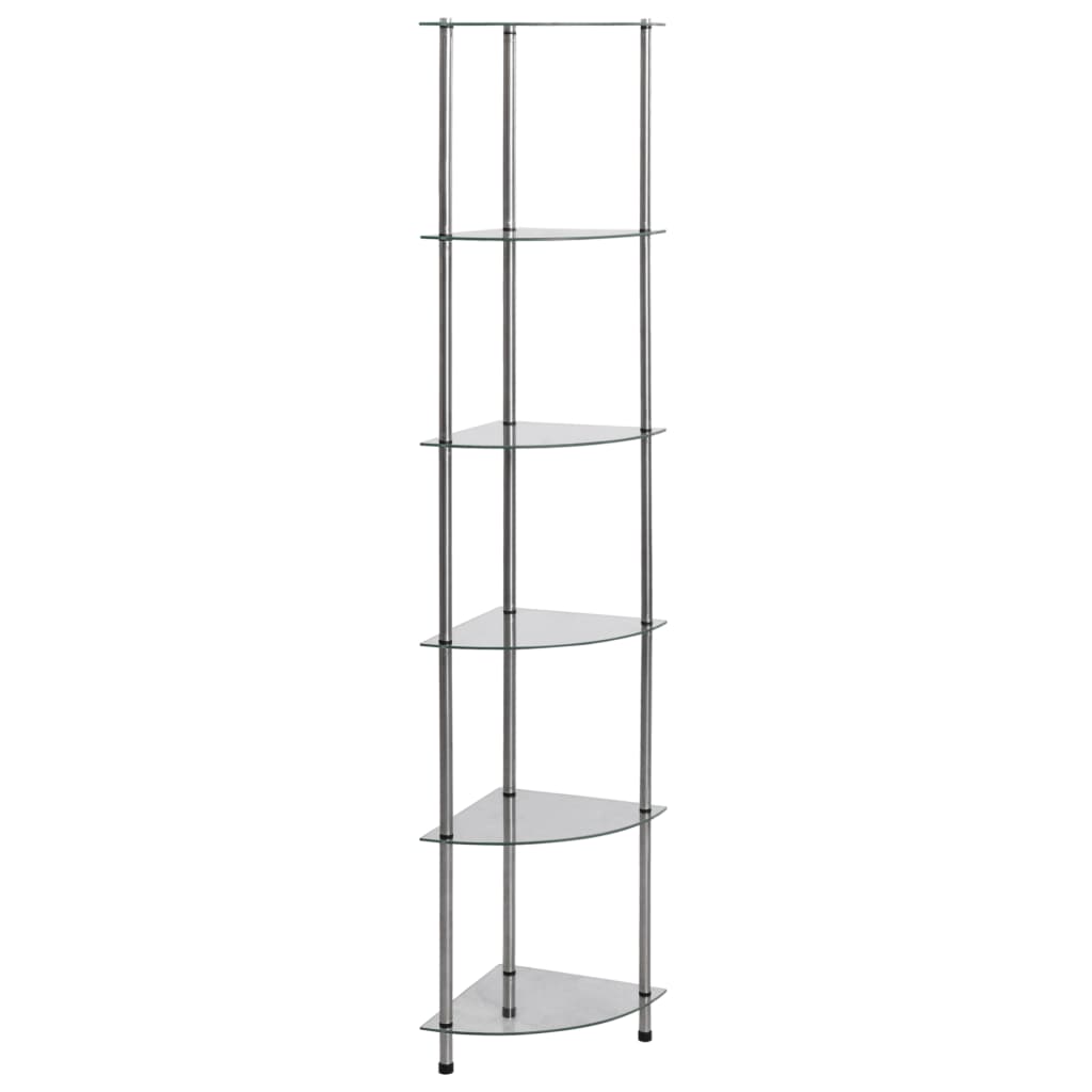 Shelf | | Tempered Glass And Aluminium | 30X30X67 Cm | Shelf
