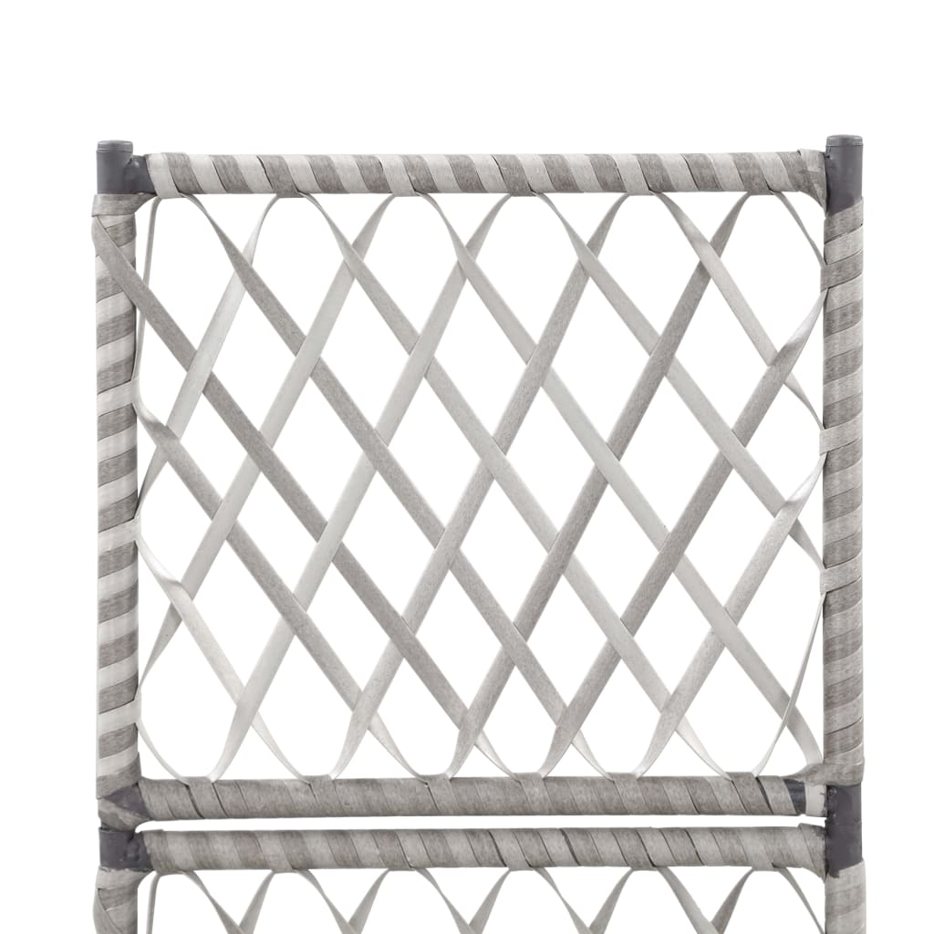 Trellis Raised Bed With 1 Pot Poly Rattan