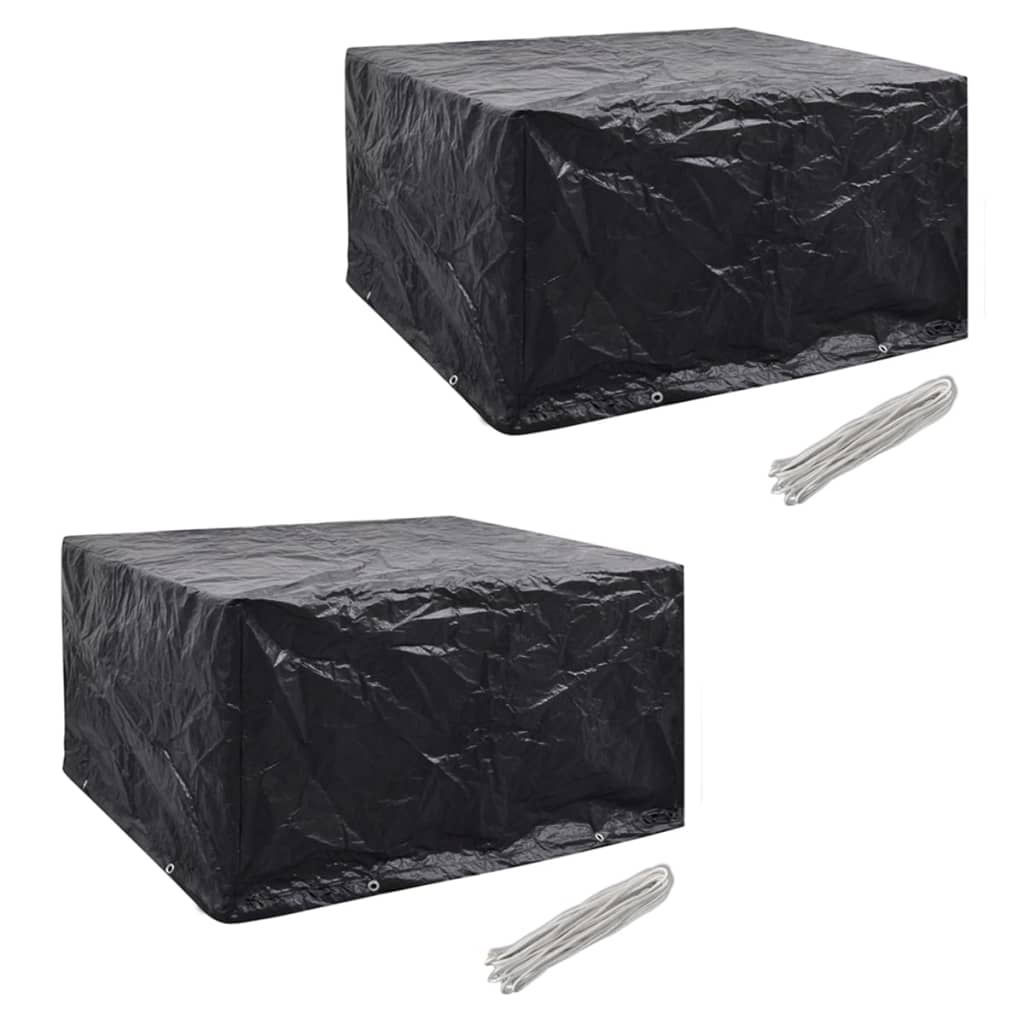 Garden Furniture Cover 4 Person Poly Rattan Set 8 Eyelets 113 X 113Cm