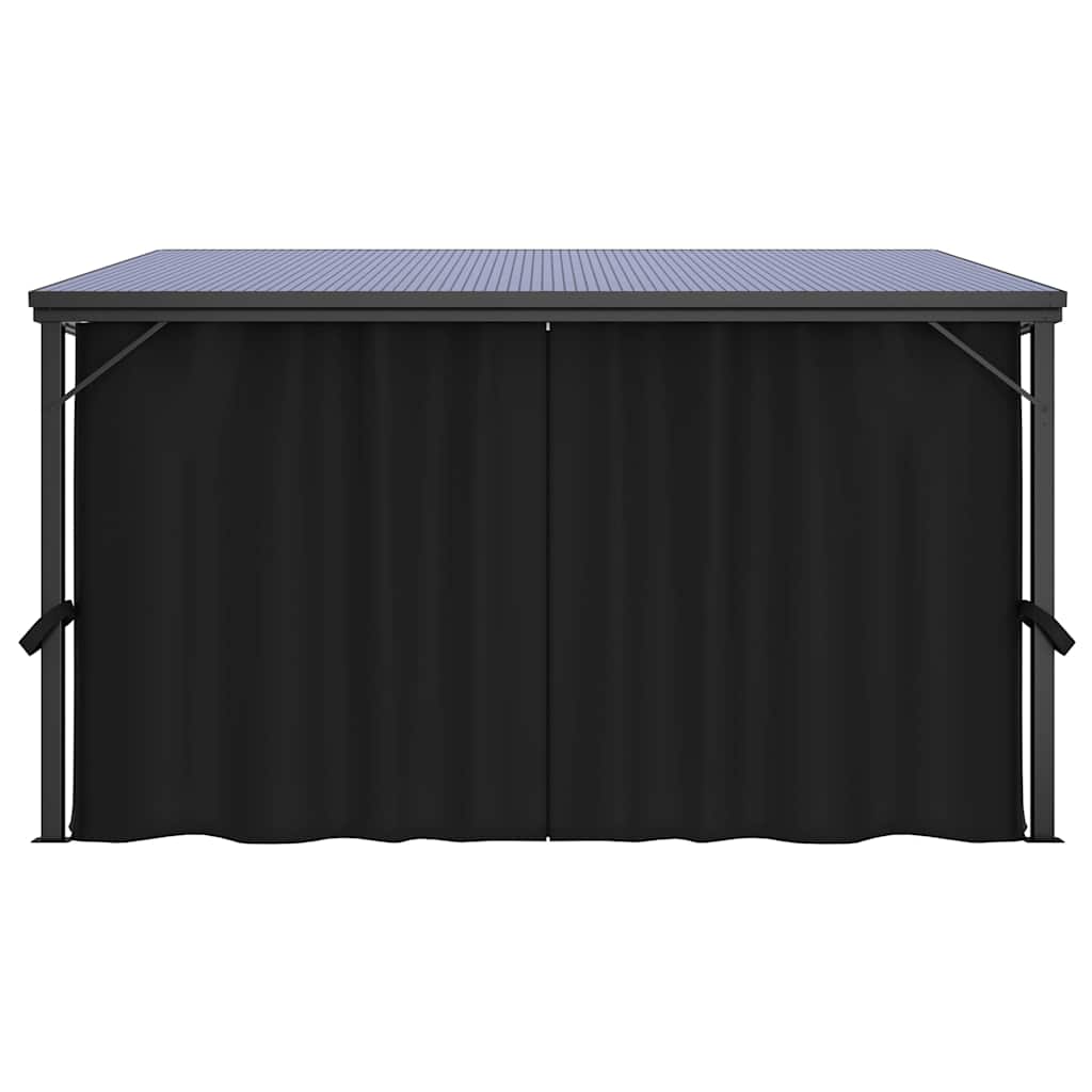 Gazebo Curtain 405X294X244 Cm Anthracite Aluminium steel PVC 405 cm