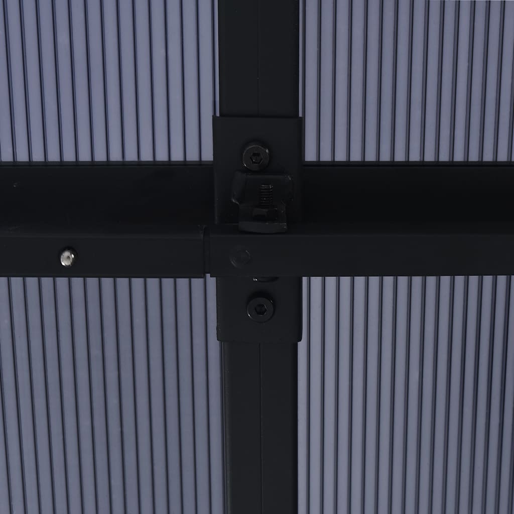 Gazebo Curtain 405X294X244 Cm Anthracite Aluminium steel PVC 405 cm