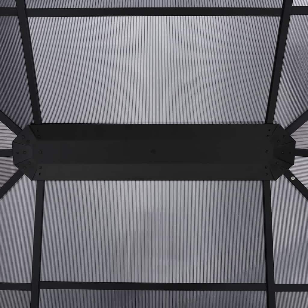 Gazebo Curtains 400X300X265 Cm Anthracite Aluminium steel polycarbonate 400 cm