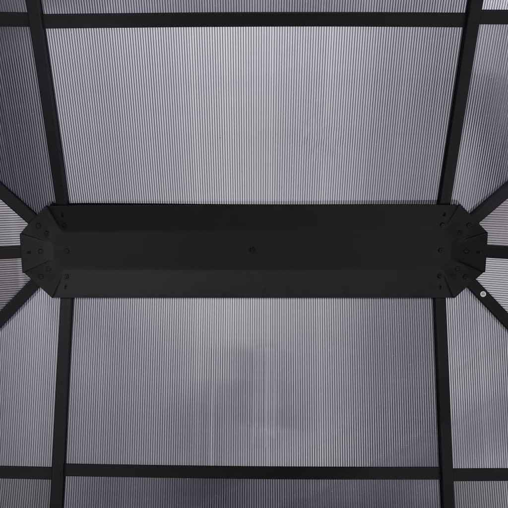 Gazebo With Curtains 400X300X265 Cm Anthracite