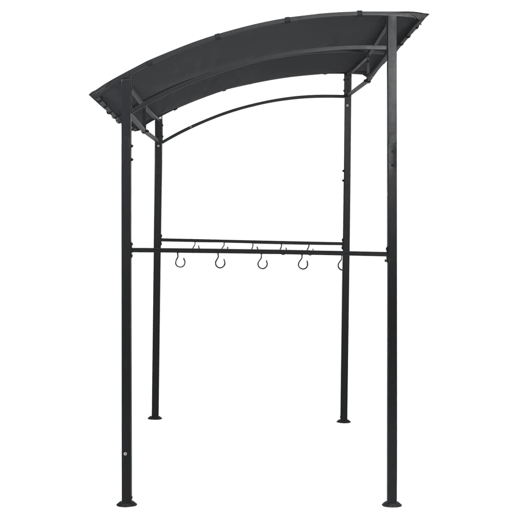 Bbq Gazebo 215X150X220 Cm Anthracite Steel