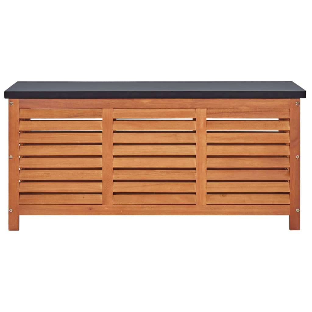 Garden Storage Box 117X50X55 Cm Solid Eucalyptus Wood