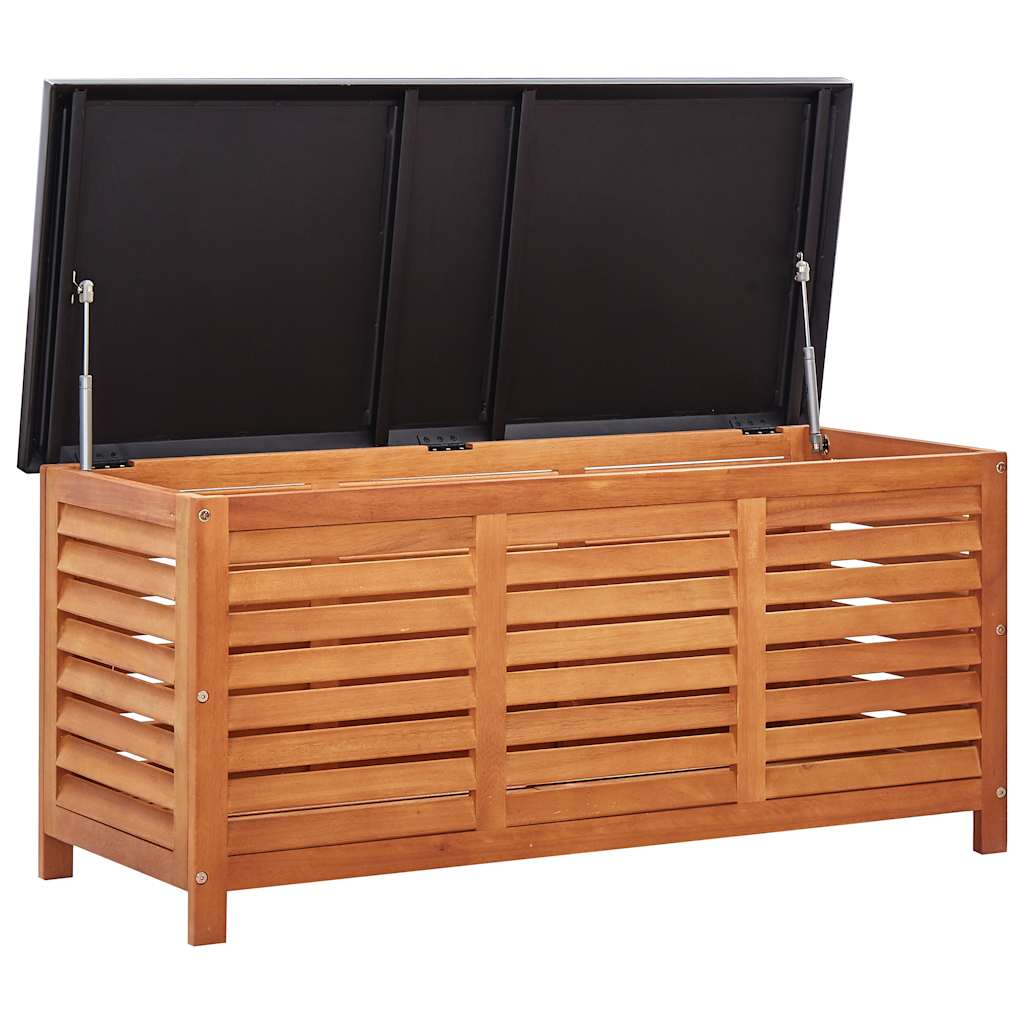 Garden Storage Box 117X50X55 Cm Solid Eucalyptus Wood
