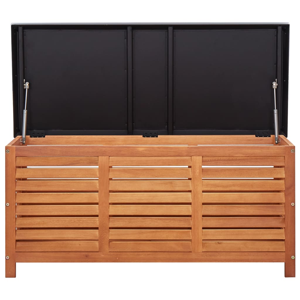 Garden Storage Box 117X50X55 Cm Solid Eucalyptus Wood
