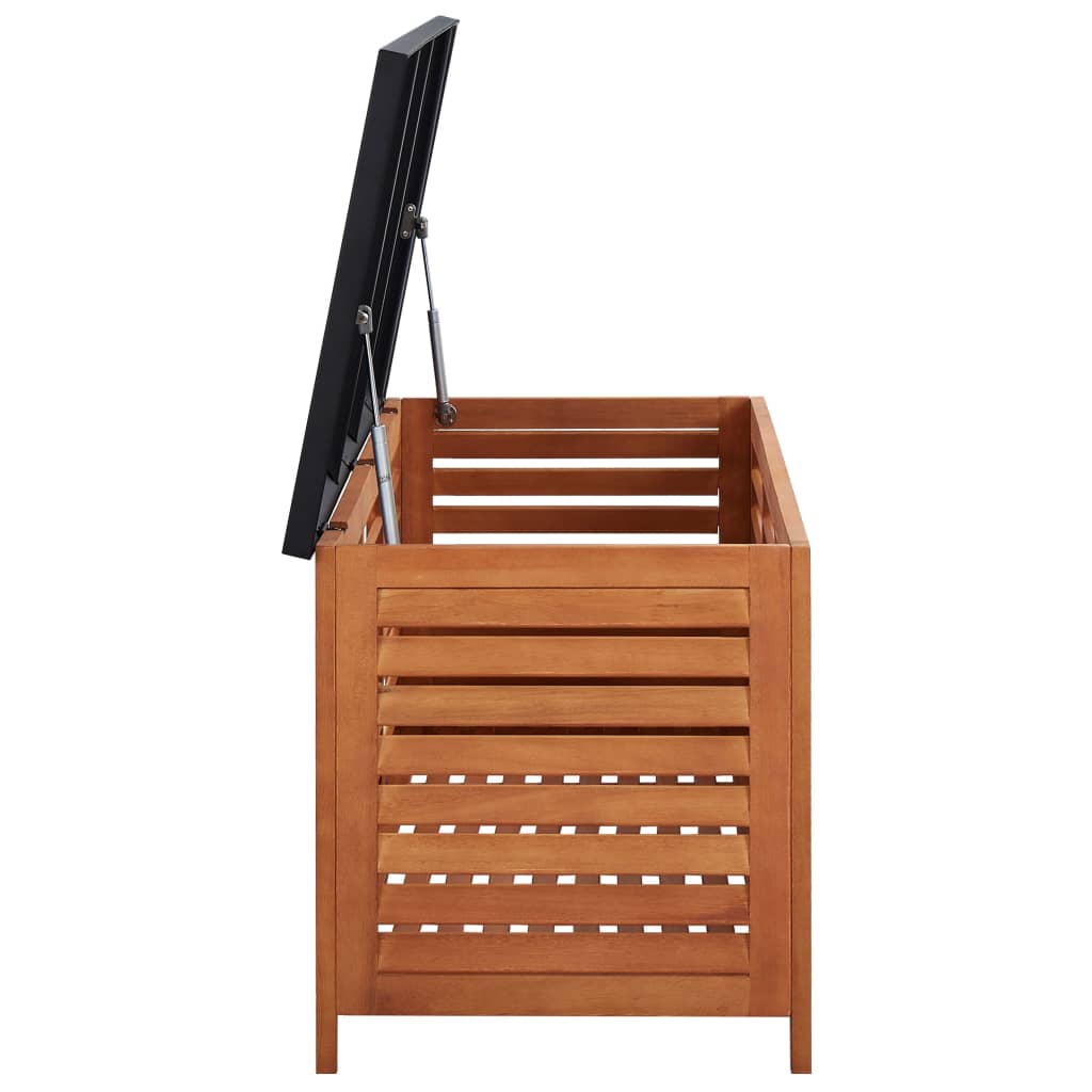 Garden Storage Box 117X50X55 Cm Solid Eucalyptus Wood