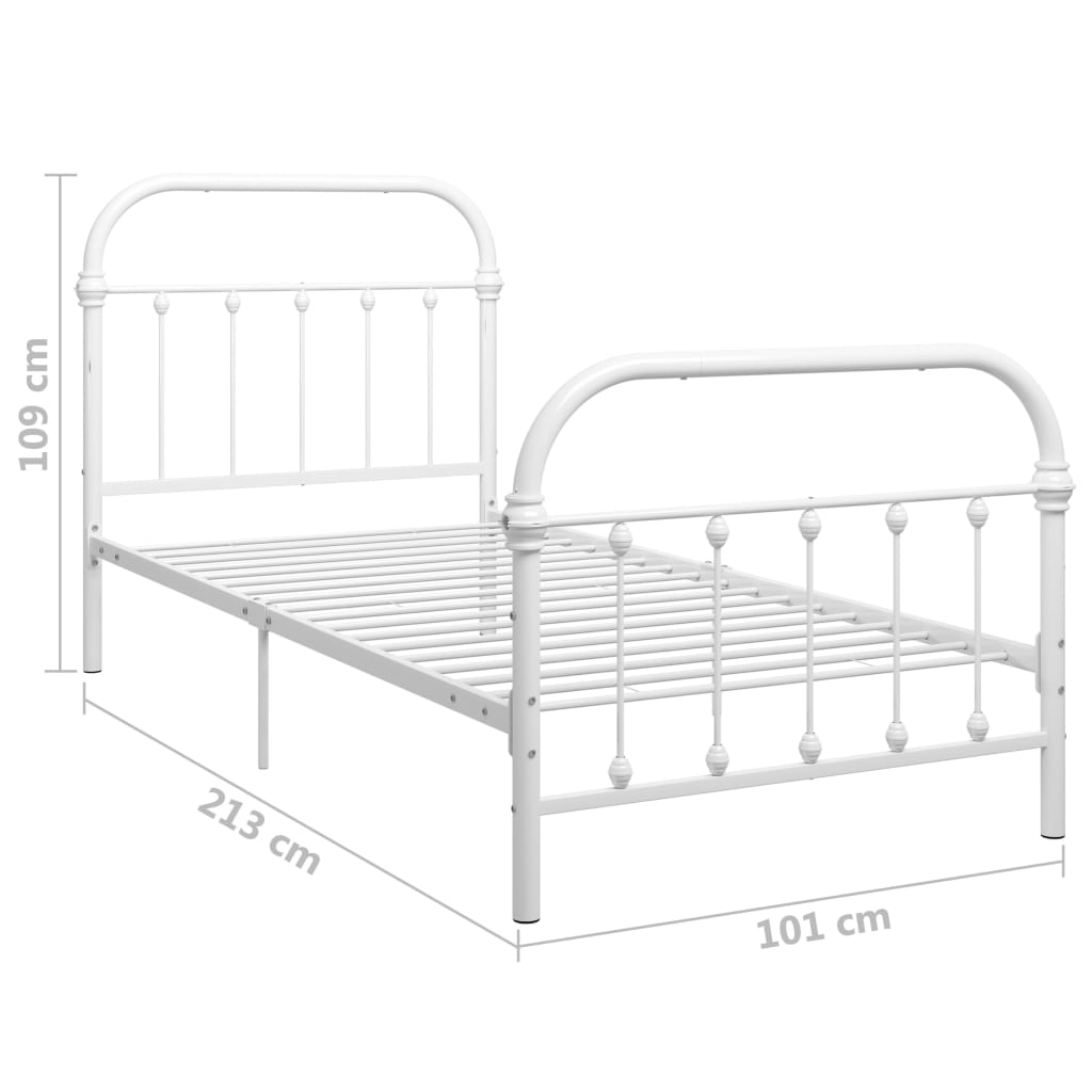 284492  Bed Frame Without Mattress Metal