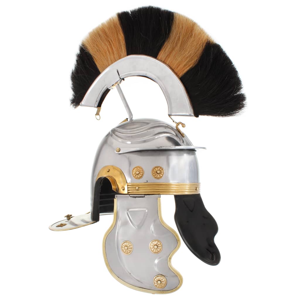 Medieval Knight Helmet Antique Replica Larp Silver Steel