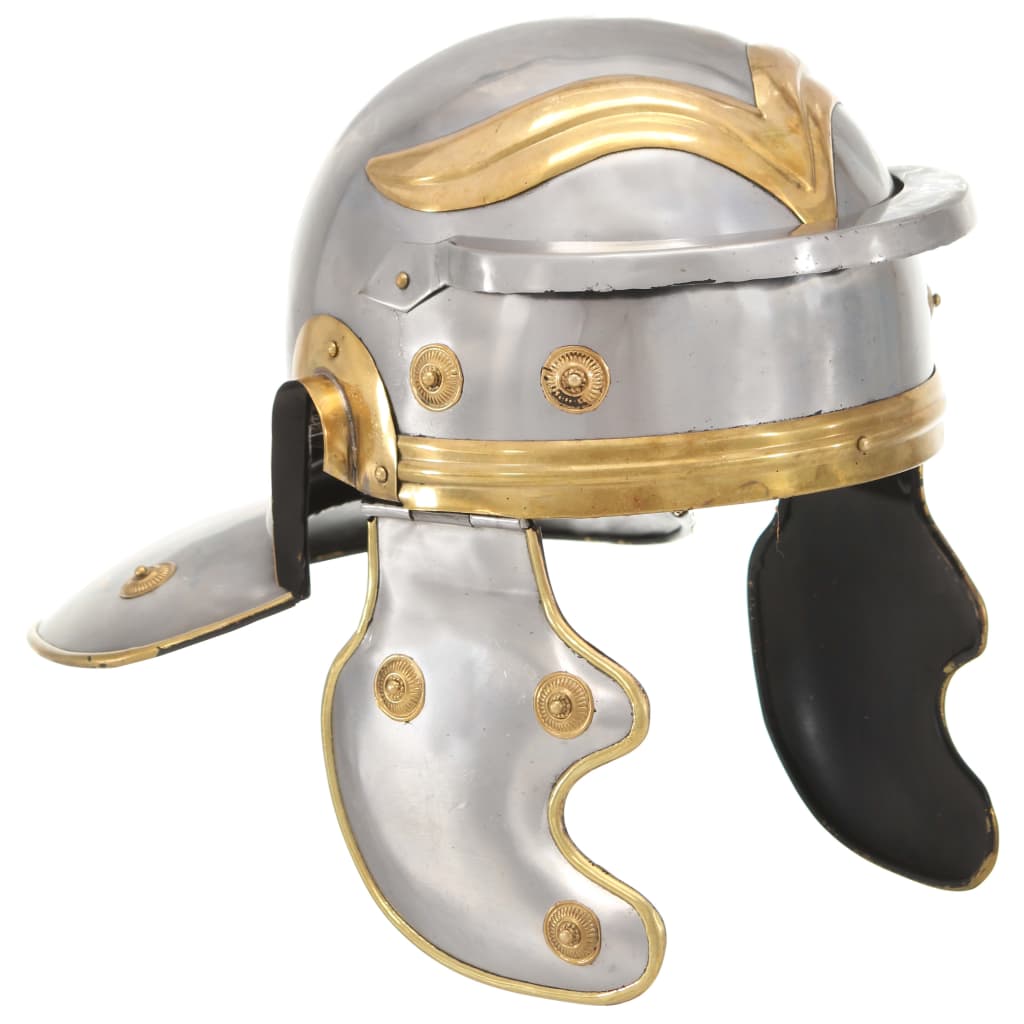 Medieval Knight Helmet Antique Replica Larp Silver Steel