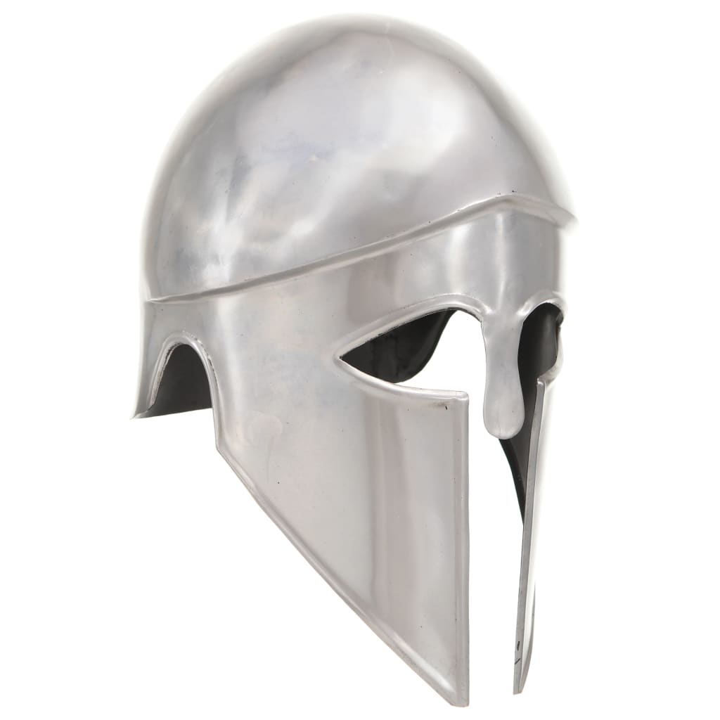 Medieval Knight Helmet Antique Replica Larp Silver Steel
