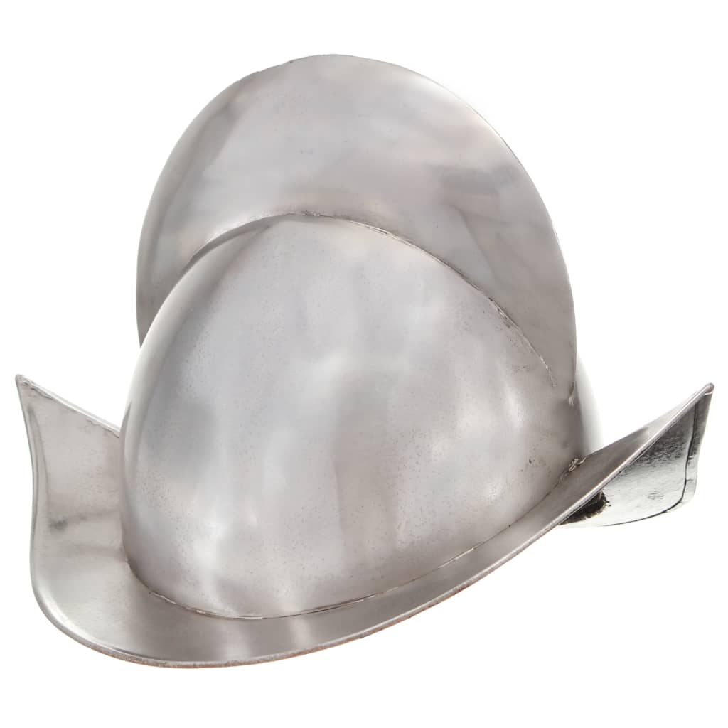 Medieval Knight Helmet Antique Replica Larp Silver Steel