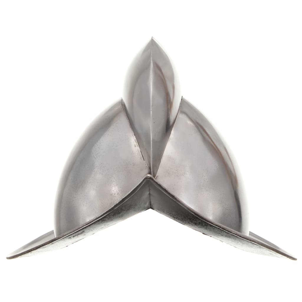 Medieval Knight Helmet Antique Replica Larp Silver Steel