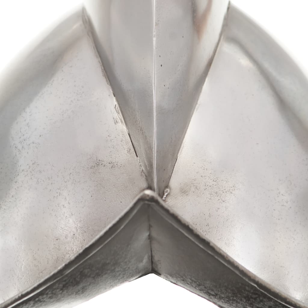 Medieval Knight Helmet Antique Replica Larp Silver Steel