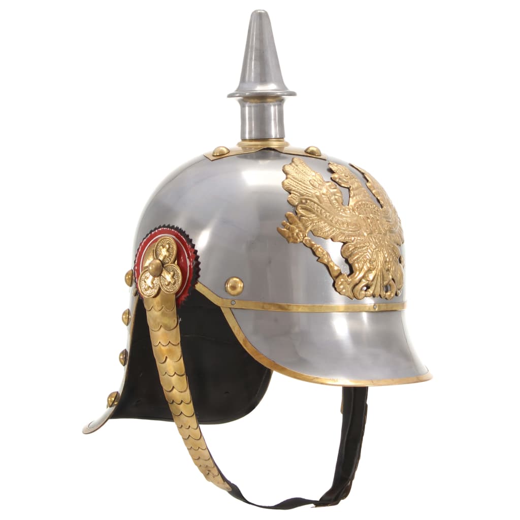 Medieval Knight Helmet Antique Replica Larp Silver Steel