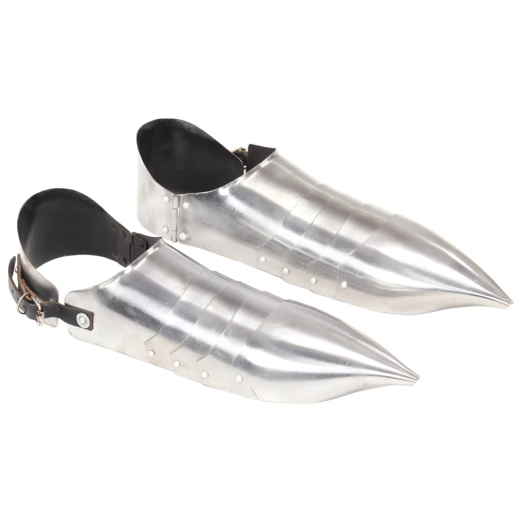 Medieval Knight Armour Sabatons Replica Larp Silver Steel