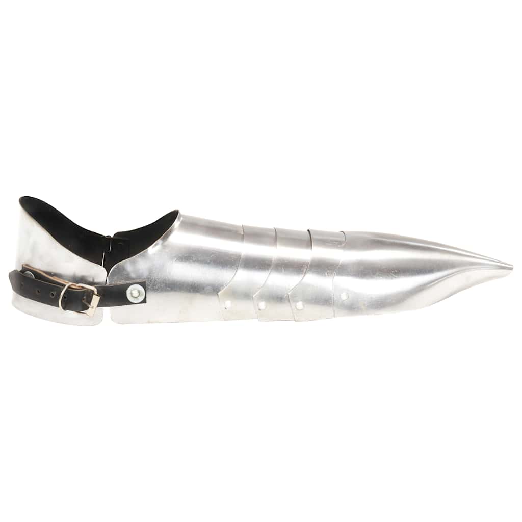Collectable Weapons Medieval Knight Sabatons Armour Replica LARP Silver Steel Co