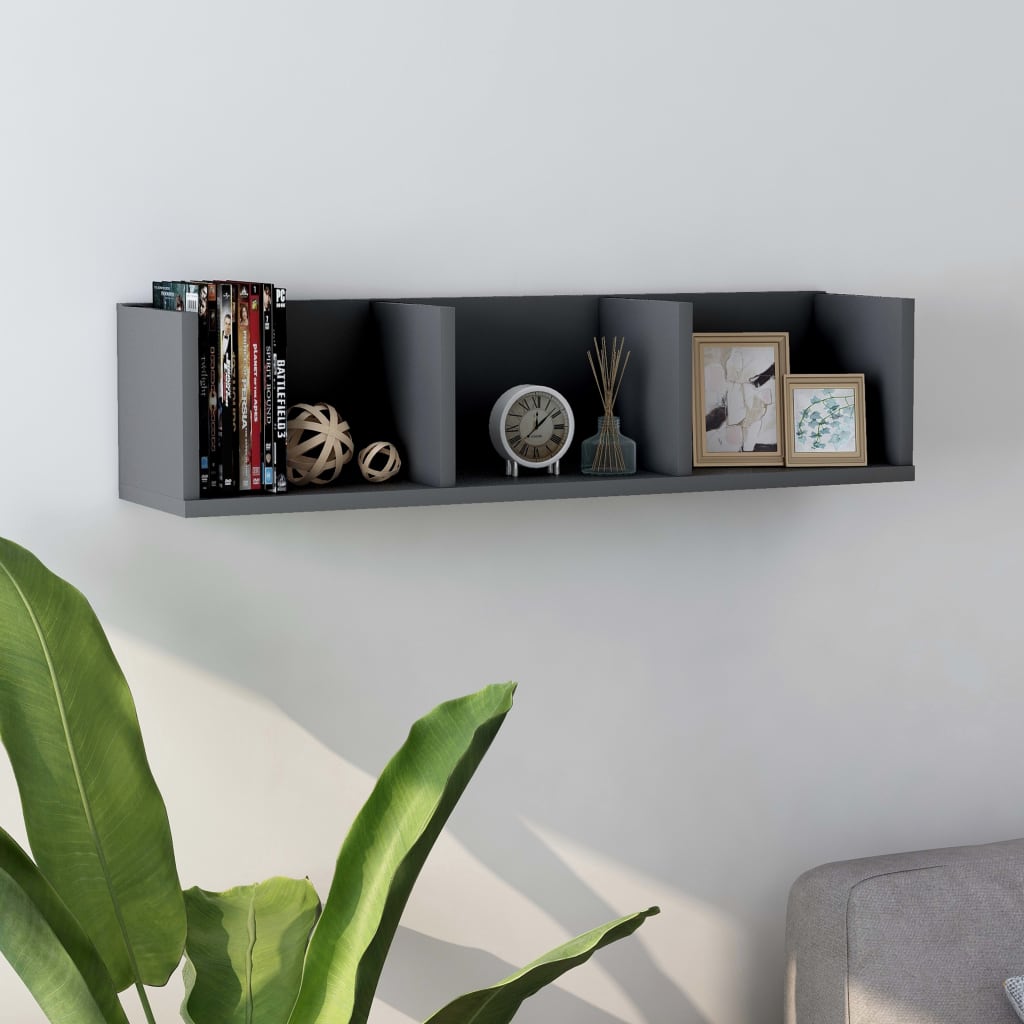Cd Wall Shelf 75X18X18 Cm Engineered Wood