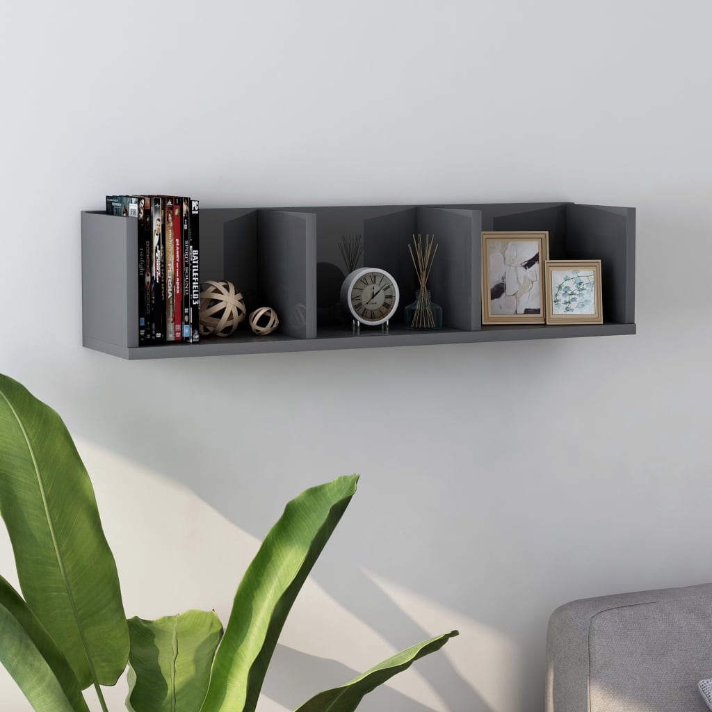 Cd Wall Shelf 75X18X18 Cm Engineered Wood