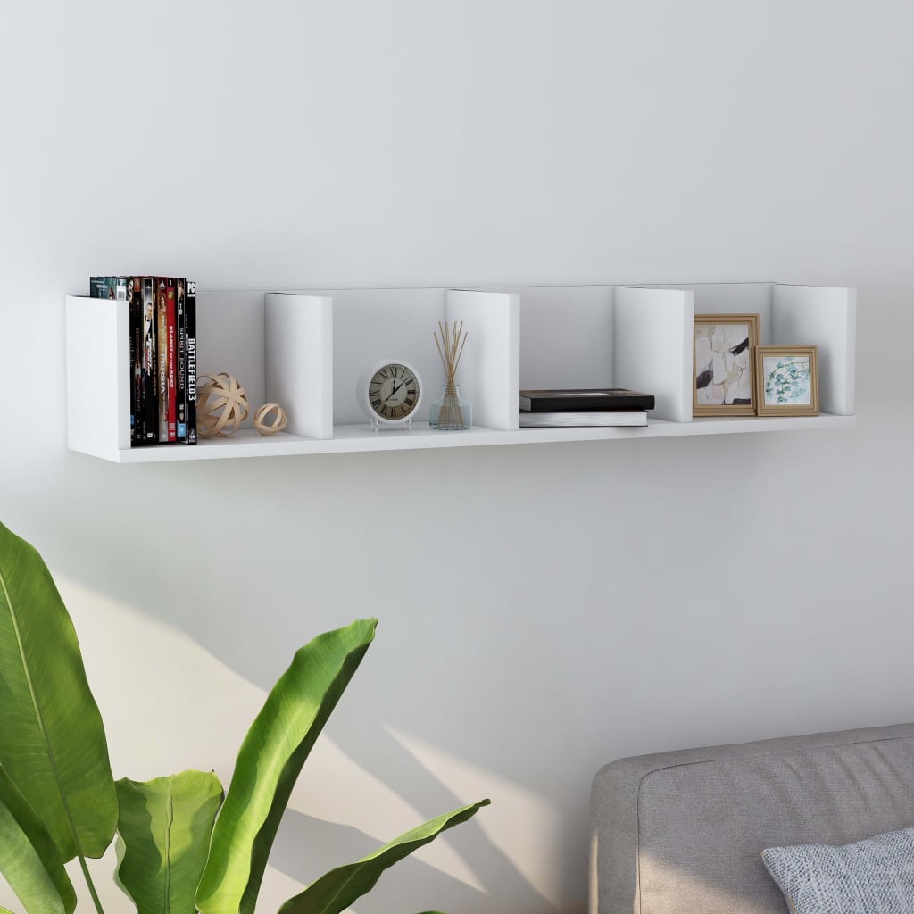Cd Wall Shelf 100X18X18 Cm Engineered Wood