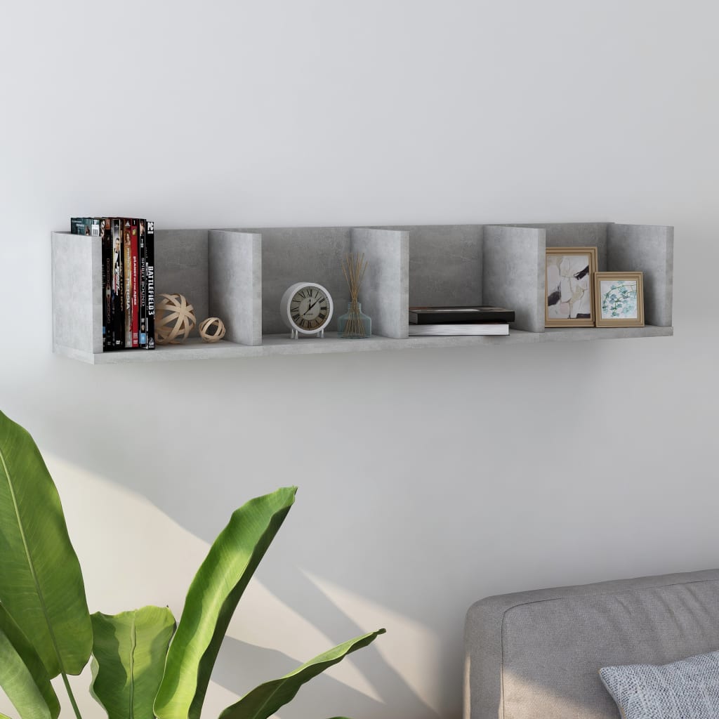 Cd Wall Shelf 100X18X18 Cm Engineered Wood