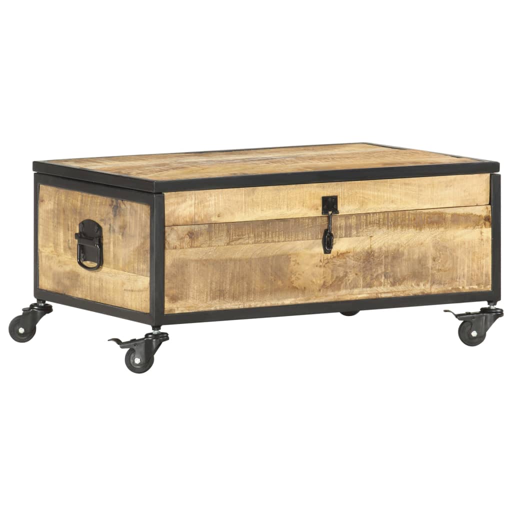 Coffee Table 70X50X33 Cm Solid Mango Wood