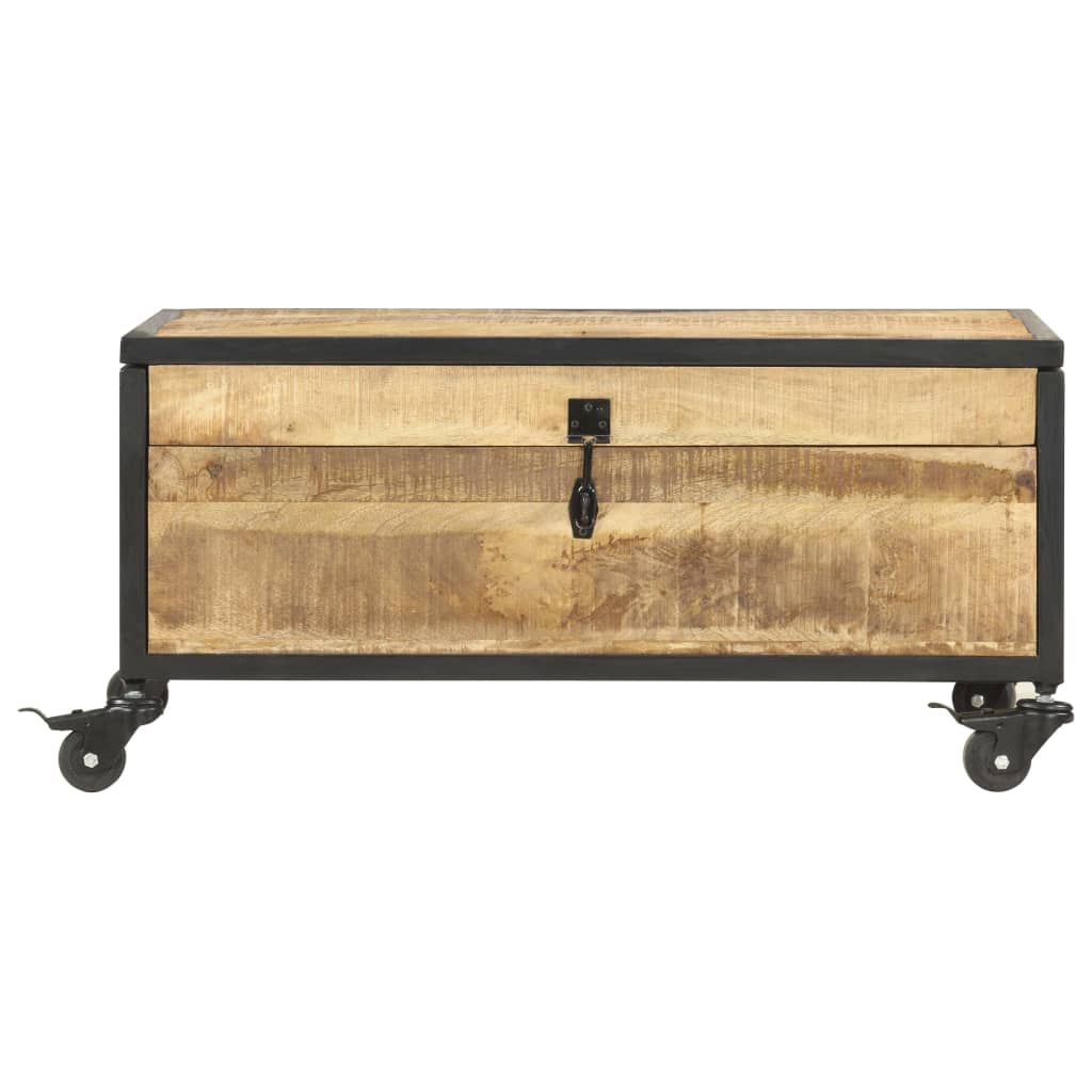 Coffee Table 70X50X33 Cm Solid Mango Wood