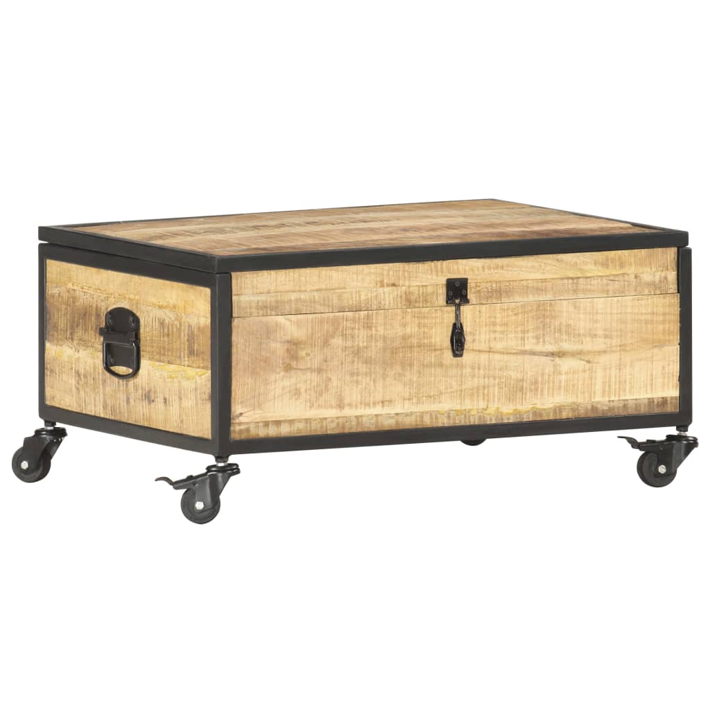 Coffee Table 70X50X33 Cm Solid Mango Wood
