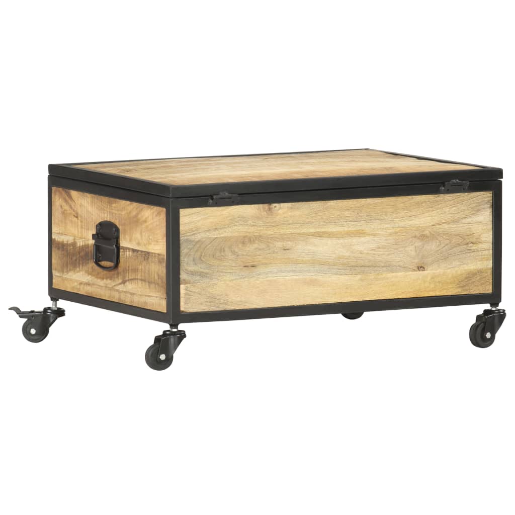 Coffee Table 70X50X33 Cm Solid Mango Wood