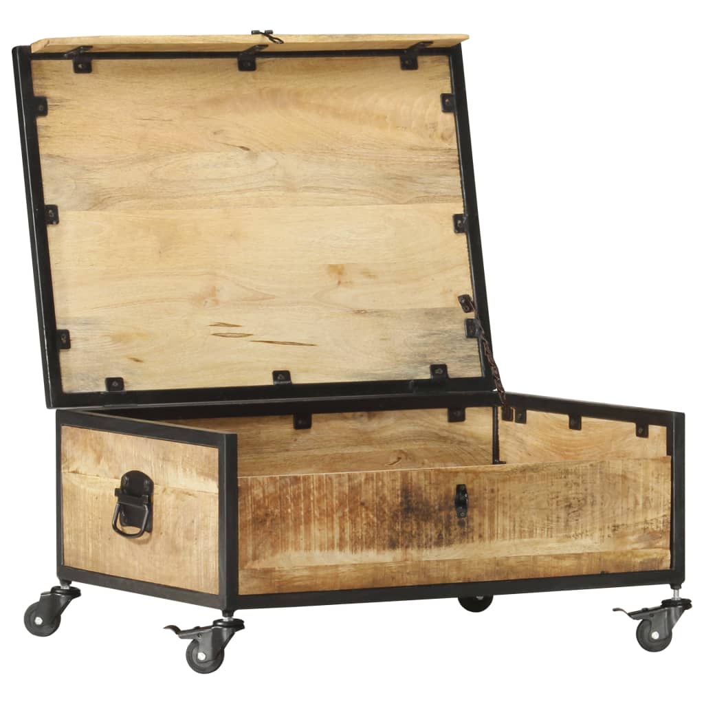 Coffee Table 70X50X33 Cm Solid Mango Wood