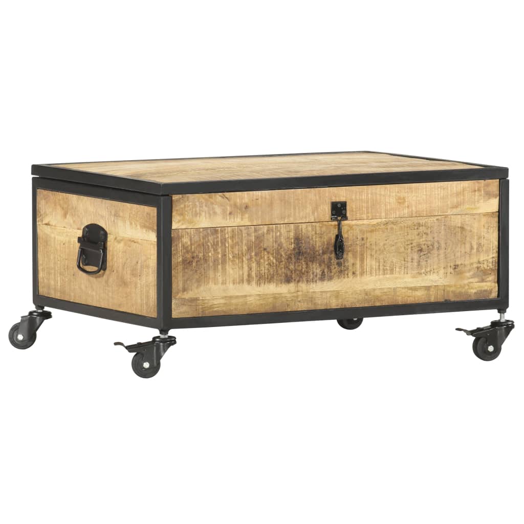 Coffee Table 70X50X33 Cm Solid Mango Wood