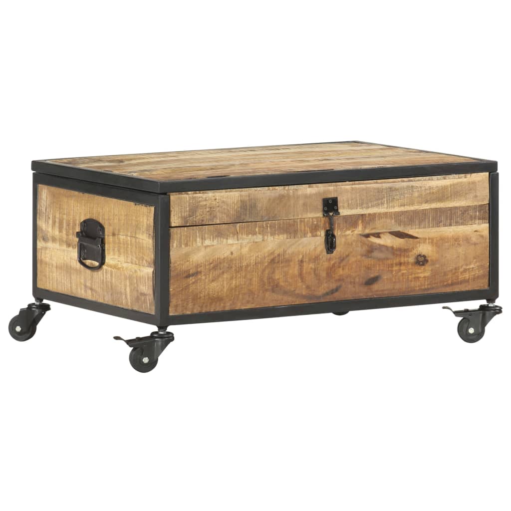 Coffee Table 70X50X33 Cm Solid Mango Wood