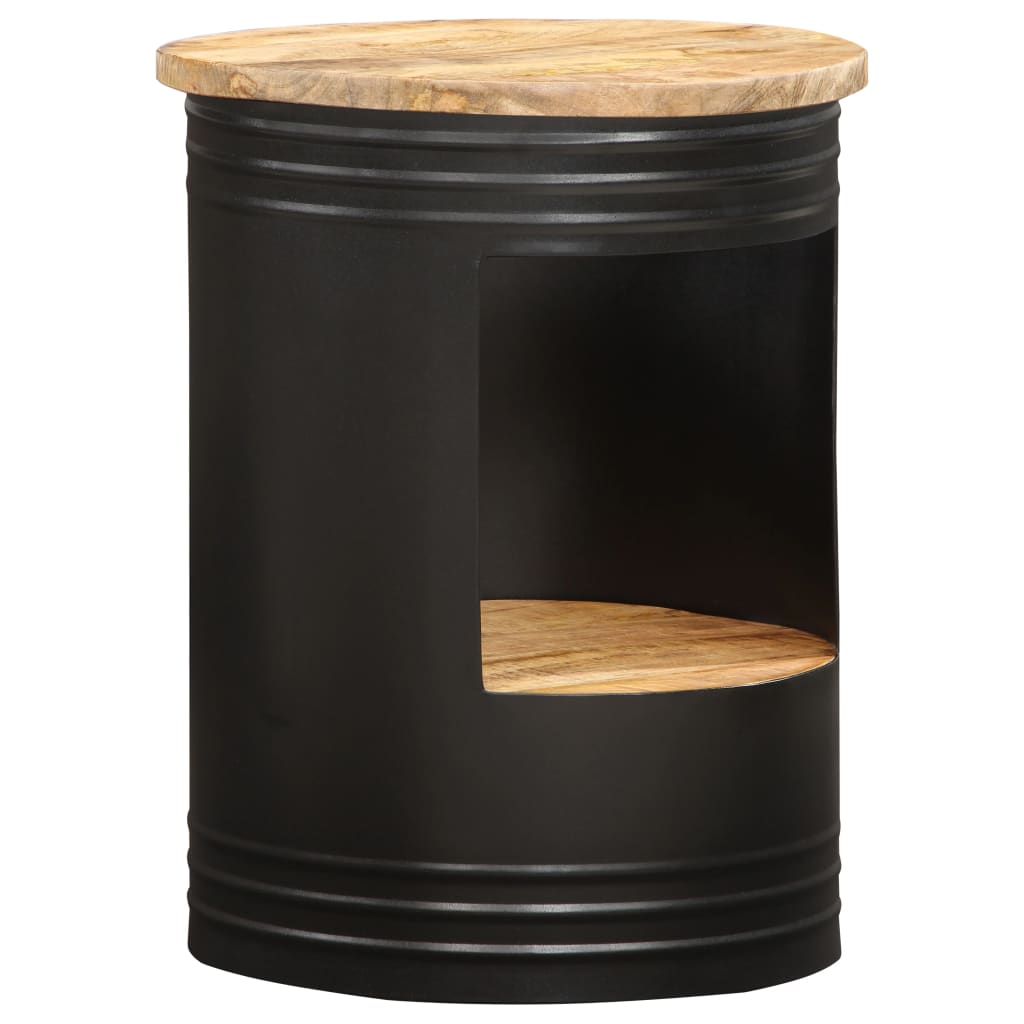 Coffee Table Black 68X Solid Acacia Wood