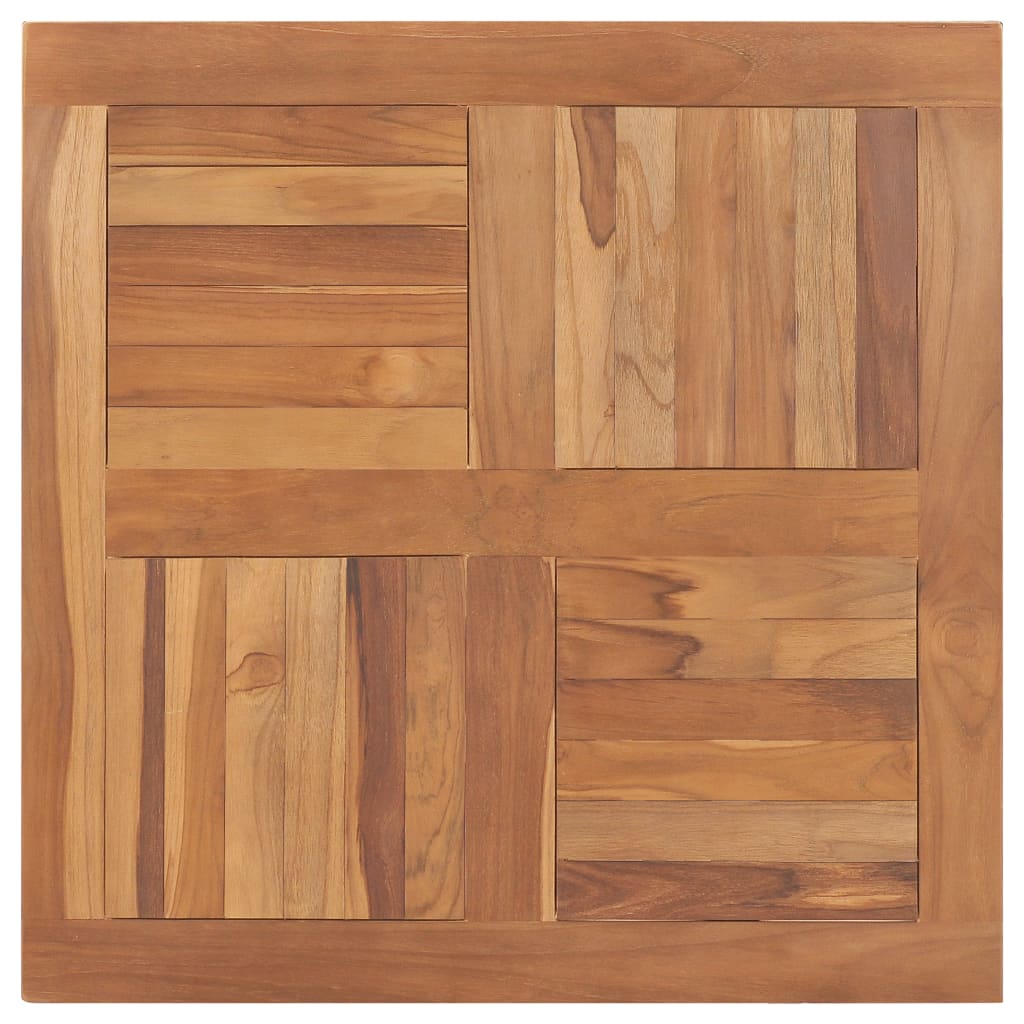 Table Top Solid Teak Wood 80X80X2.5 Cm