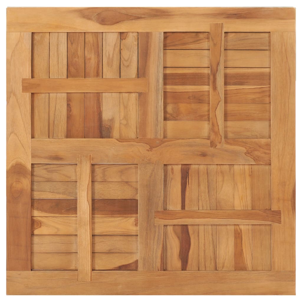 Table Top Solid Teak Wood 80X80X2.5 Cm
