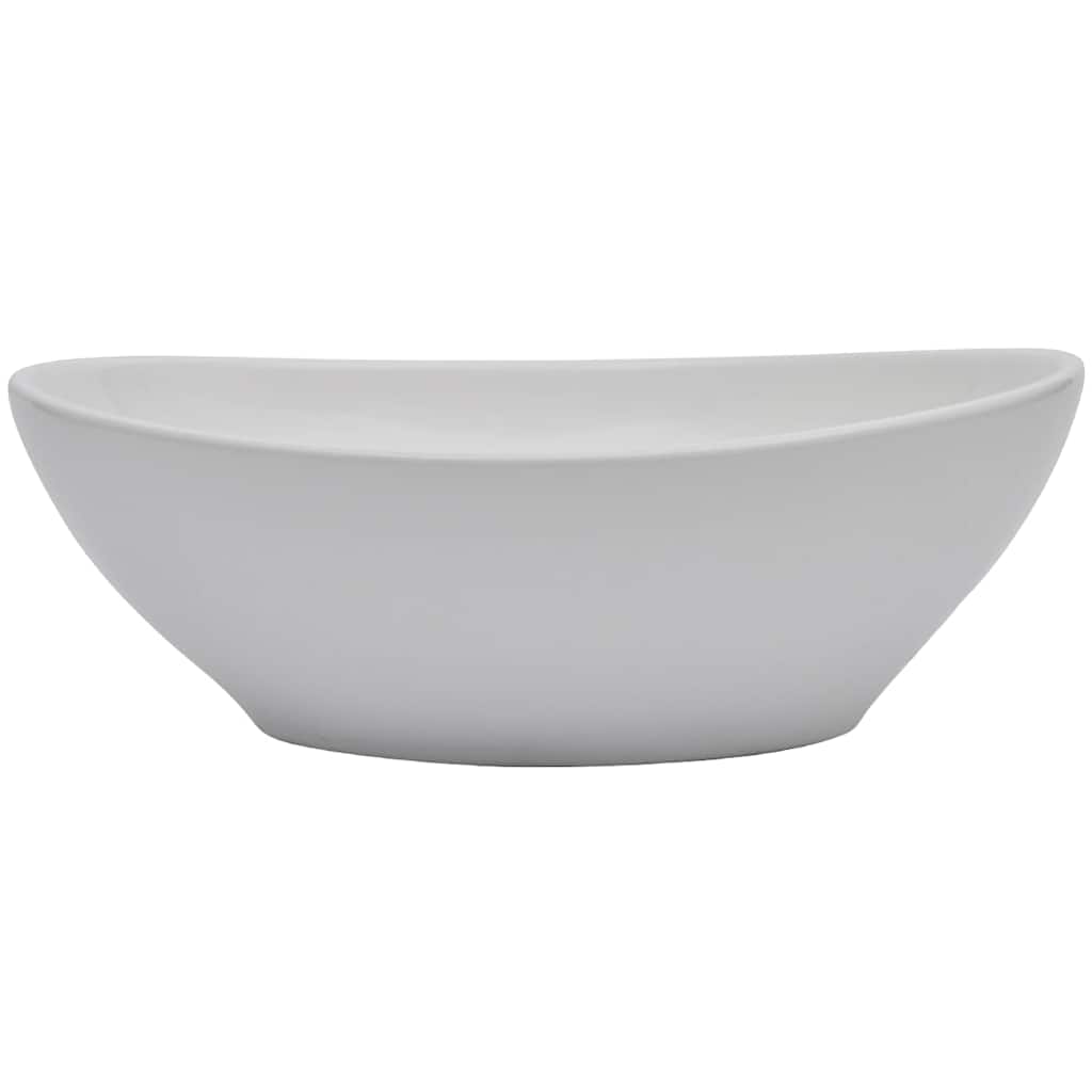 Bathroom Furniture Set 2 Piece Ceramic Basin Oak Vanity Storage Cabinet Grey LED