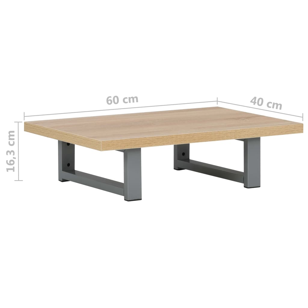 Two Piece Bathroom Furniture Set Ceramic Oak