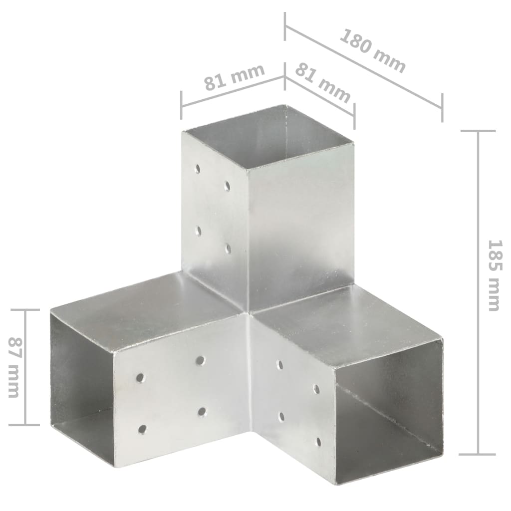 Post Connector Galvanised Metal