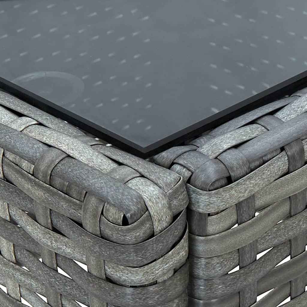 Garden Table 75X40X37 Cm Poly Rattan