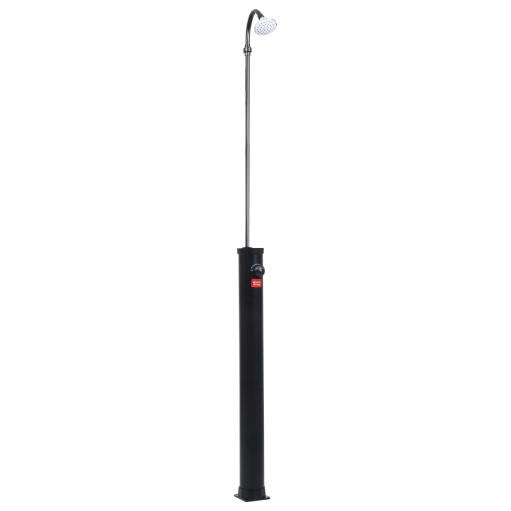 Garden Solar Shower Black 215 Cm 8 L