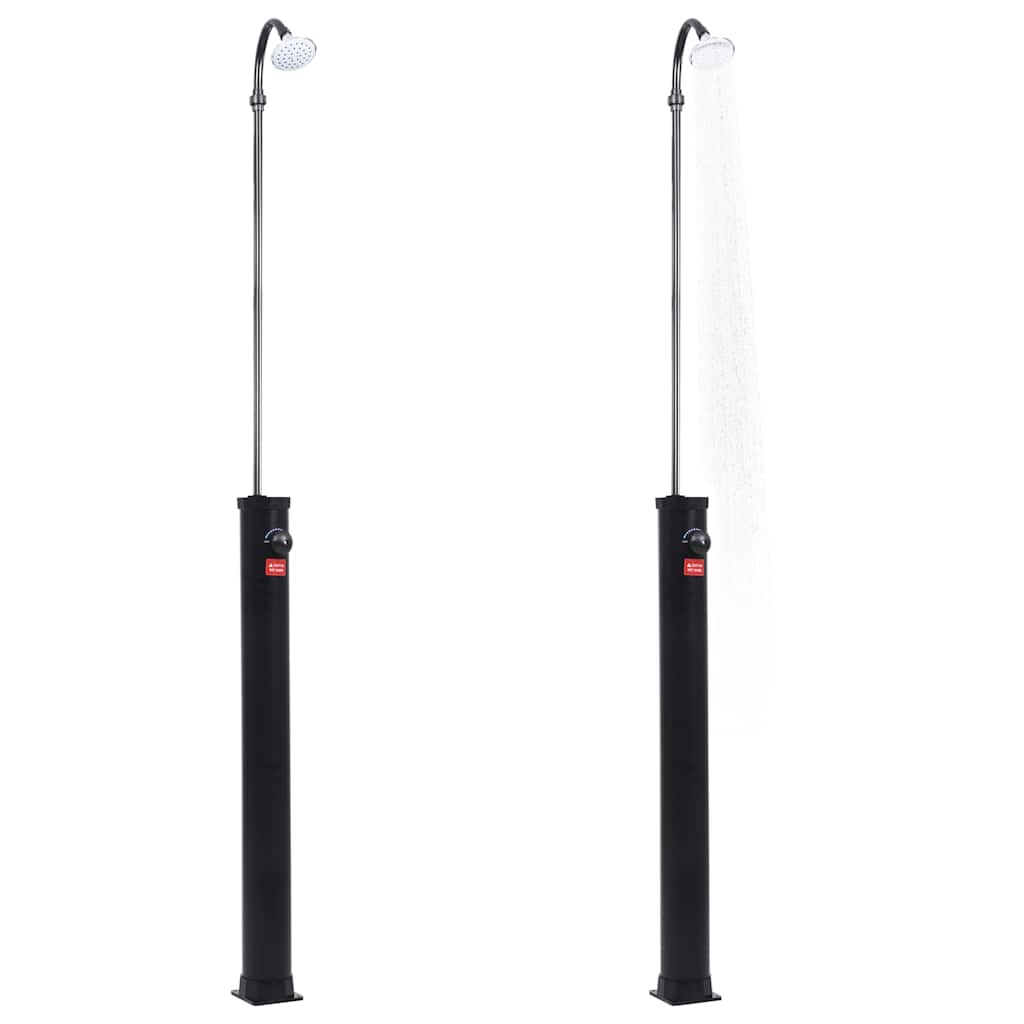Pool & Spa Accessories 8L Solar Shower Outdoor Garden Camping Heated Water Black